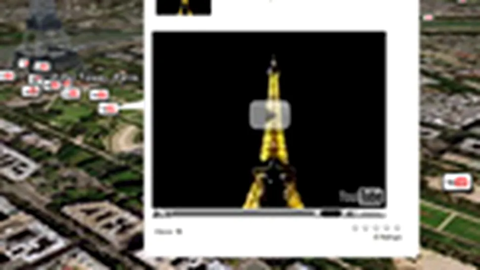 Google Earth cu filme de pe YouTube