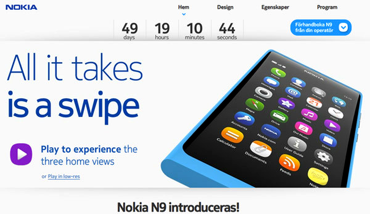 A început numărătoarea inversă pentru Nokia N9
