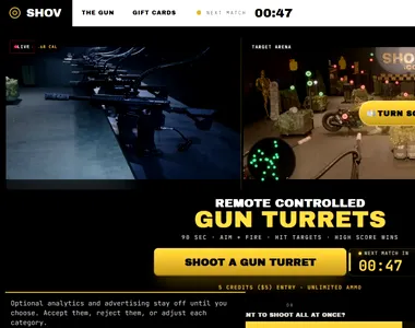O platformă online le permite utilizatorilor să controleze arme reale direct din browser