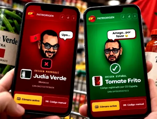 Patriorigen, aplicația „naționalistă” care a devenit virală Spania. Cumpărătorii pot verifica instant proveniența produselor