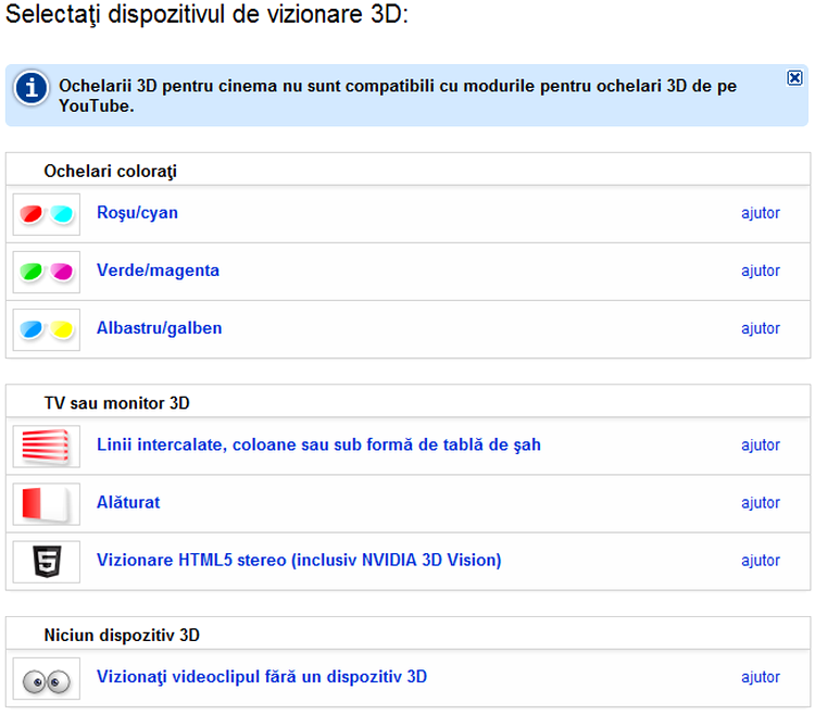 Filme 3D pe YouTube