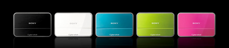Sony Cybershot DSC-T2 în culori