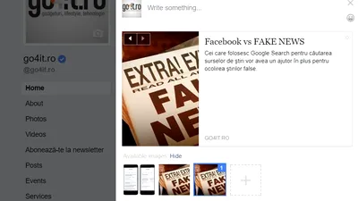 Facebook încearcă să combată fenomenul fake news prin limitarea funcţiilor de pe „pagini”