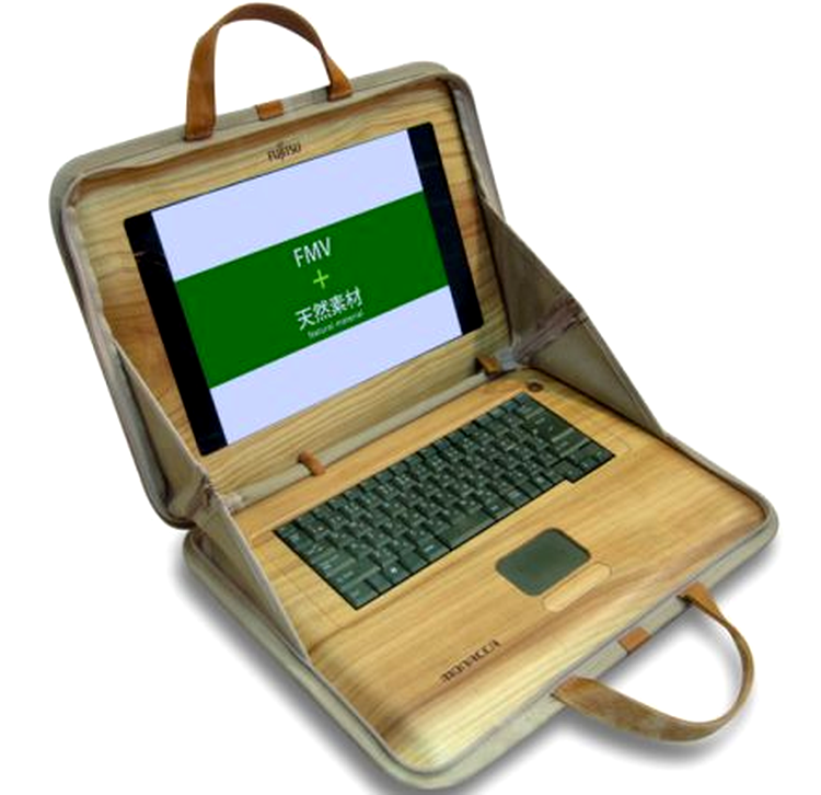 Fujitsu MONACCA - un portabil cu carcasă din lemn de cedru