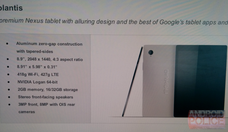 HTC Nexus 9 - specificaţii neoficiale