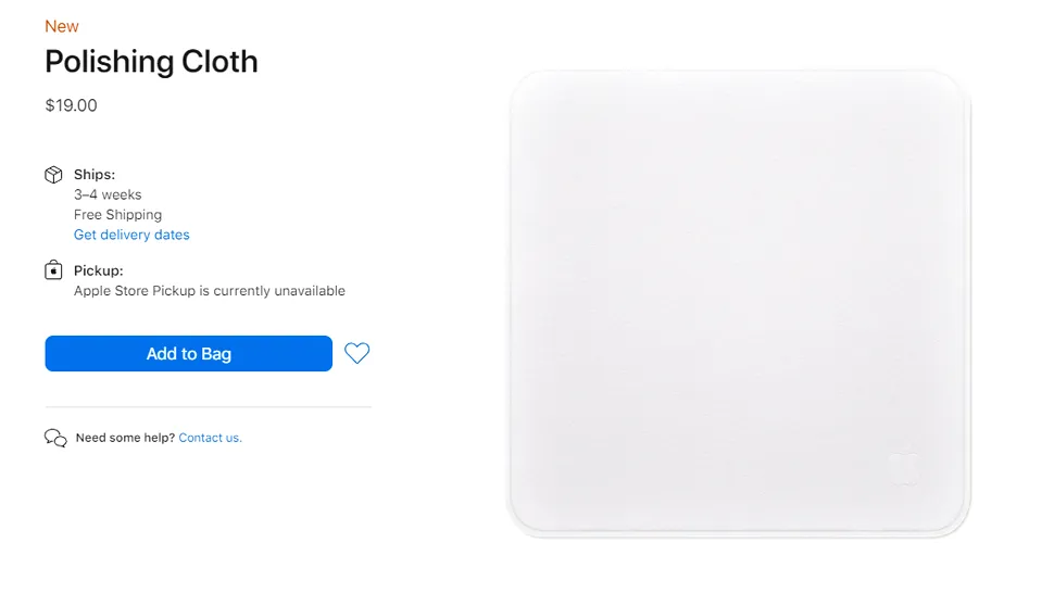 „iCârpa”? Apple a lansat o lavetă care costă 19 dolari