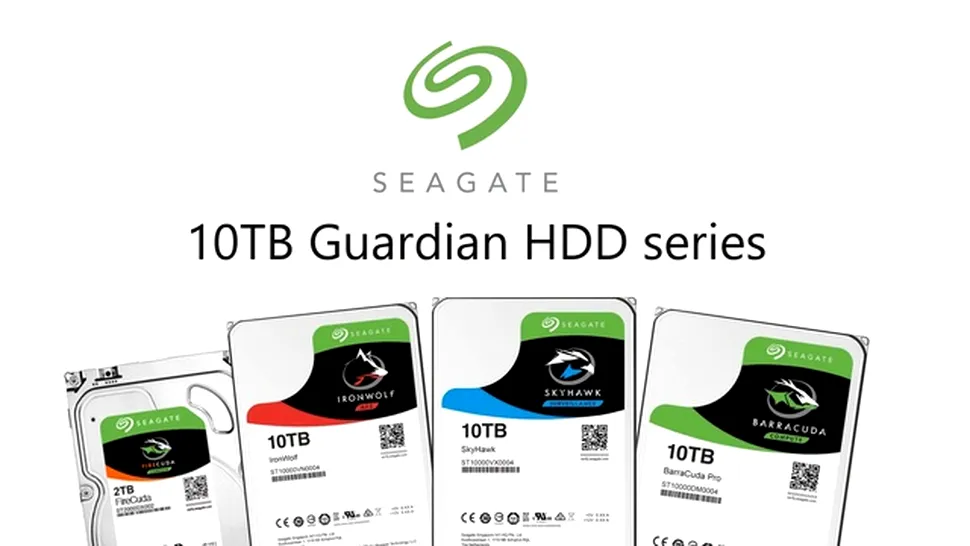 Seagate lansează seria Guardian, cu hard disk-uri de 10 TB pentru orice situaţie