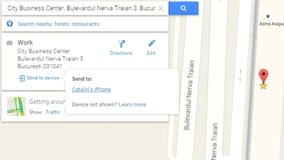 Google Maps pentru iOS poate interacţiona acum cu varianta desktop