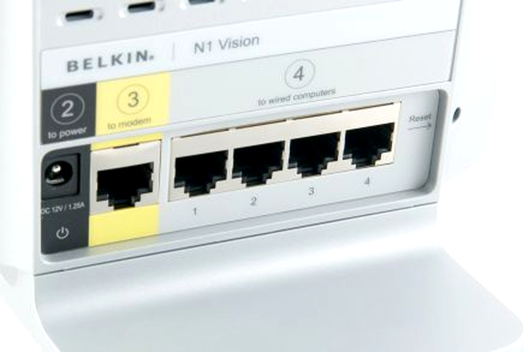 Belkin N1 Vision – conectori