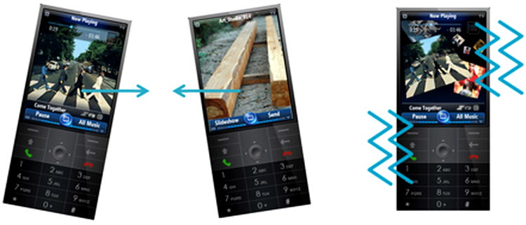 Windows Mobile 7 motion gestures