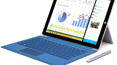 Microsoft a anunţat Surface Pro 3, un hibrid tabletă/laptop foarte atractiv