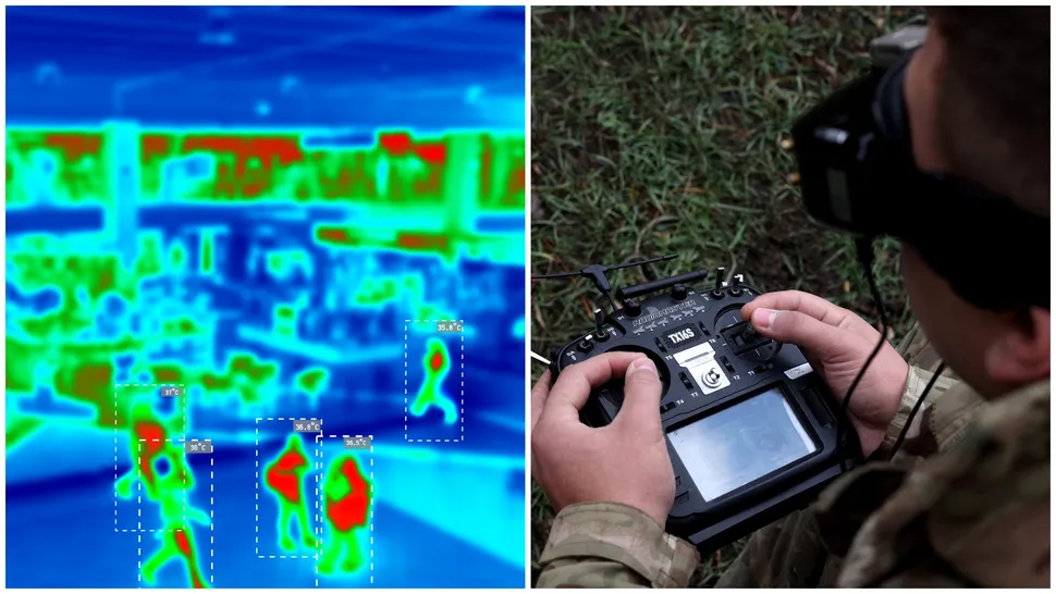 Joc de-a v-ați ascunselea termic: Drona cu termoviziune a devenit coșmarul luptătorilor în Ucraina, pe un ger cumplit. Cum încearcă militarii să se ascundă de ea?