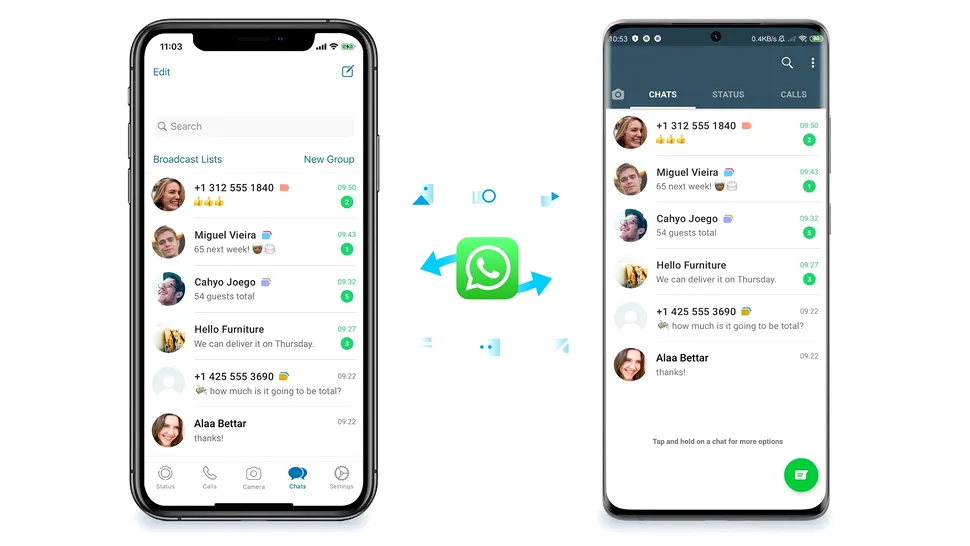 WhatsApp va permite transferul istoricului între iOS și Android în curând
