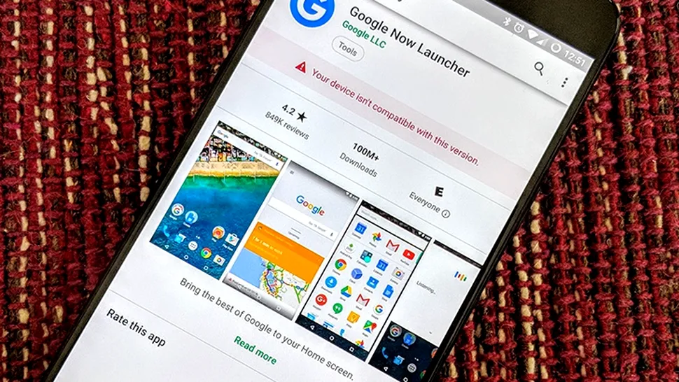Google Now Launcher, lăsat fără suport în magazinul Play Store