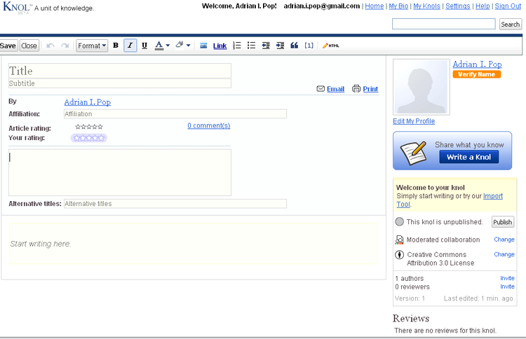 Google Knol