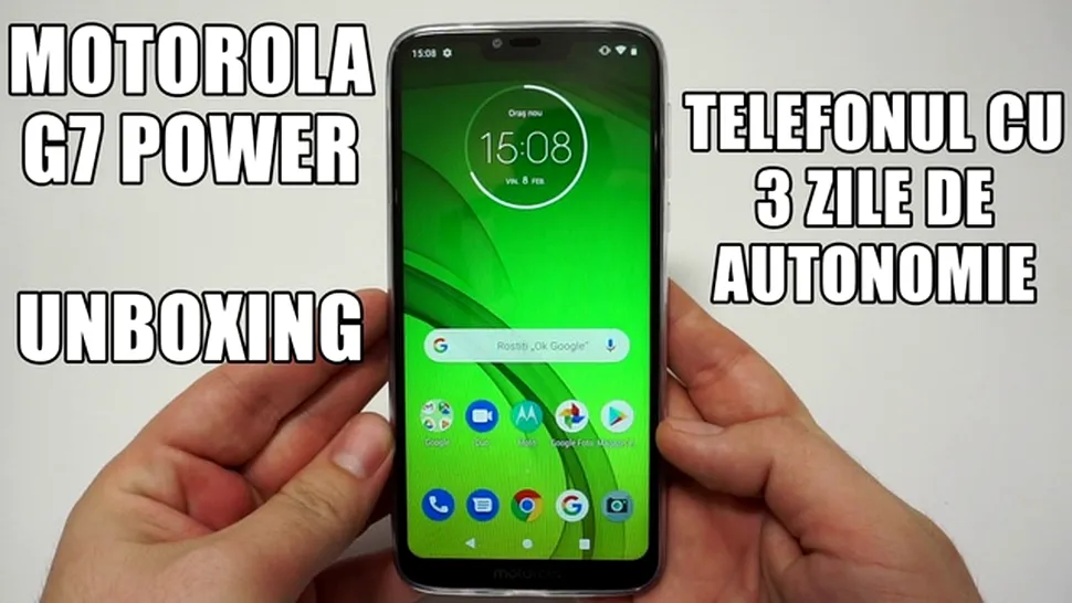 Motorola Moto G7 Power - Unboxing şi primele impresii [VIDEO]