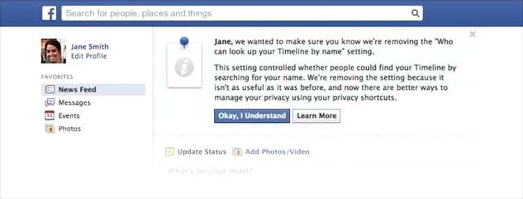 Facebook renunţă la o setare esenţială, ce ajuta la protejarea intimităţii utilizatorilor