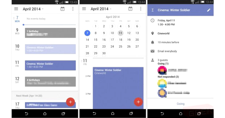 Cum arată următoarea versiune Google Calendar pentru dispozitive cu Android