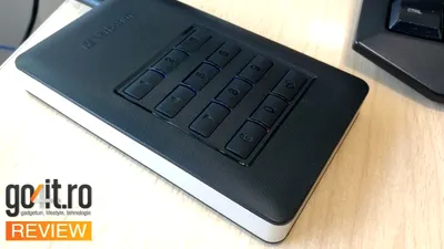 Verbatim Store 'n' Go Secure Portable HDD - un dispozitiv de stocare extern inedit, cu tastatură fizică pentru parole [REVIEW]