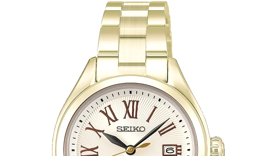 Seiko lansează ceasul compact Lukia HEA006J: Carcasă auriu-șampanie, cristal de safir și finisaje florale