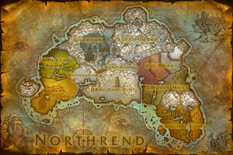 Wrath of the Lich King - Harta Northend