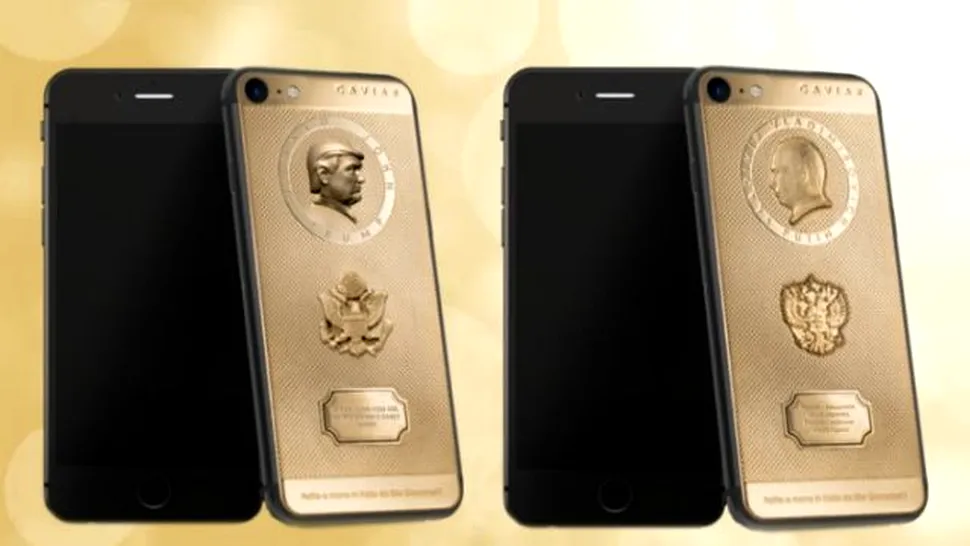 Firma rusă Caviar a lansat un iPhone de 3.300 de dolari cu chipul lui Donald Trump pe spate