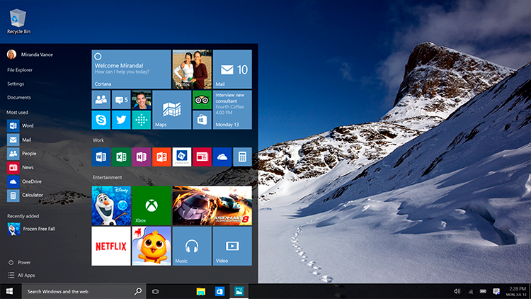 Windows 10, oferit începând de astăzi ca upgrade gratuit pentru utilizatorii din 190 de ţări