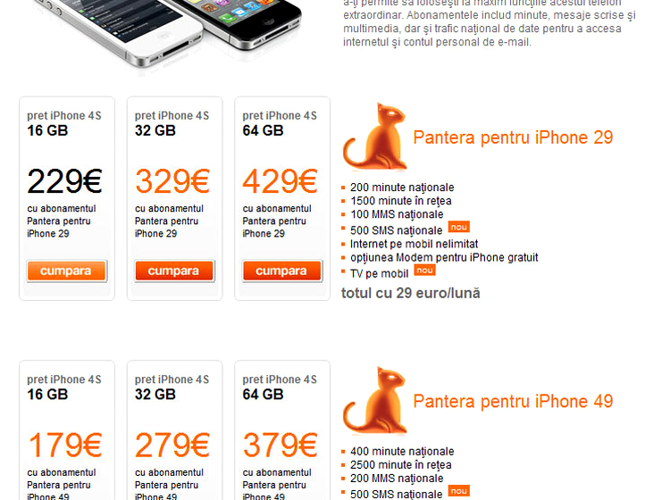 iPhone 4S la Orange