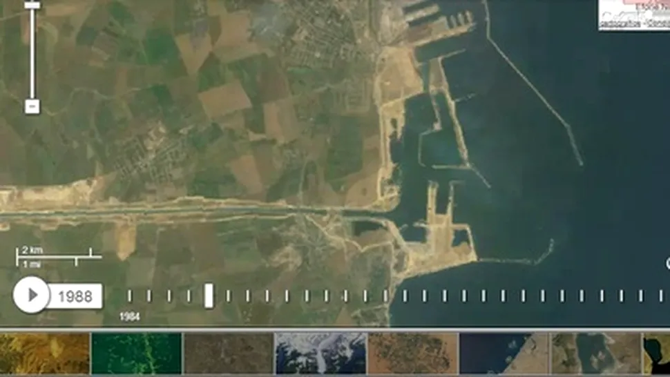 Landsat Timelapse, o incursiune în trecutul recent al Terrei cu ajutorul Google Earth