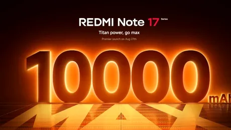 Redmi Note 17 Pro Max 5G va fi lansat pe 27 august. Care sunt specificațiile