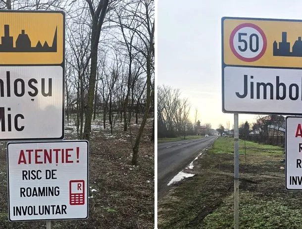 Șoferii sunt avertizați în Timiș asupra riscului de roaming involuntar prin panouri amplasate pe șosele