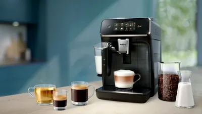 Reducere la Auchan pentru un espressor automat Philips cu sistem de spumare. Preț cu 300 de lei sub cel de la eMAG