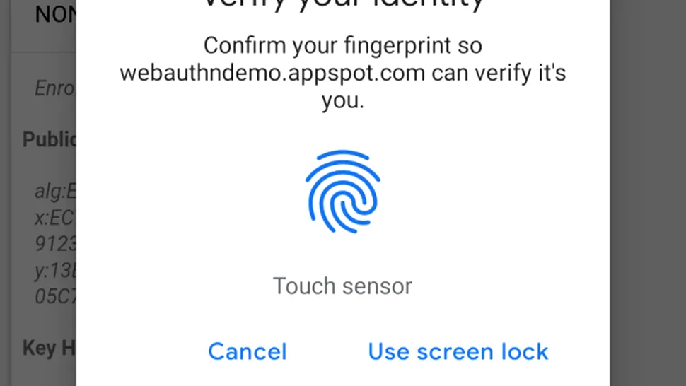 Google adaugă opţiune pentru autentificare biometrică în browserul Chrome
