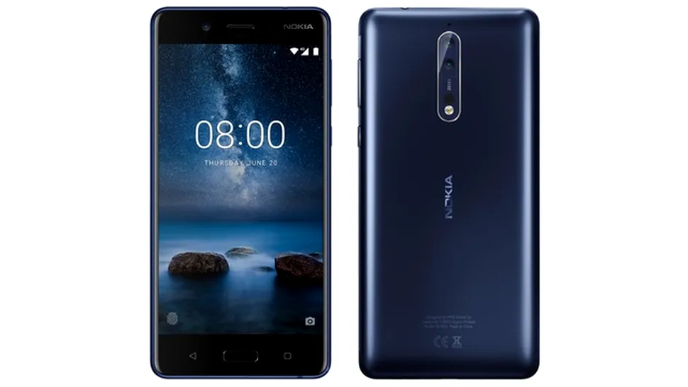 Nokia 8, primul vârf de gamă Nokia cu Android, a primit dată de lansare
