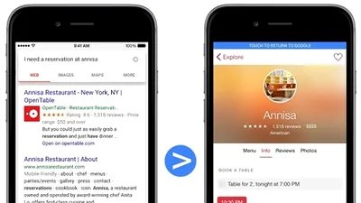Google a anunţat că indexarea aplicaţiilor în cadrul Search este disponibilă şi pe terminalele Apple