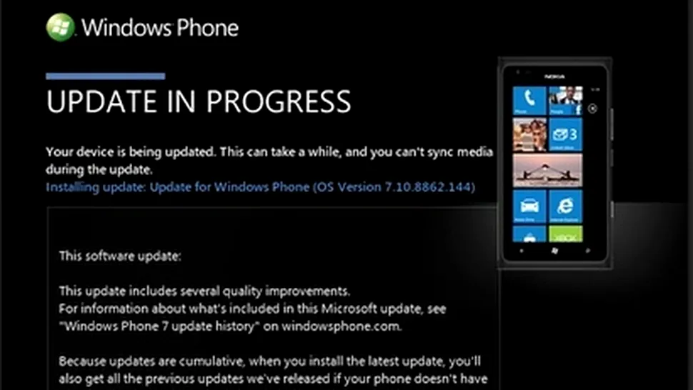 Microsoft a reluat actualizările la Windows Phone 7.8
