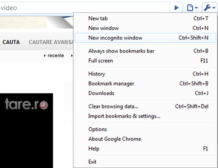 Google Chrome - Incognito