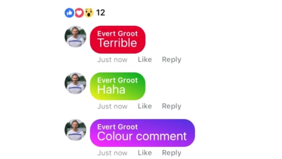 După introducerea noii interfeţe, Facebook pregăteşte şi comentarii colorate