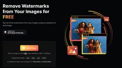 Serviciul AI WatermarkRemover face exact ce descrie numele: scoate logo-uri din fotografii cu un singur click