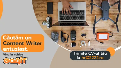 Căutăm un Content Writer entuziast. Alătură-te echipei Go4it! - Rol hibrid (remote + birou), București