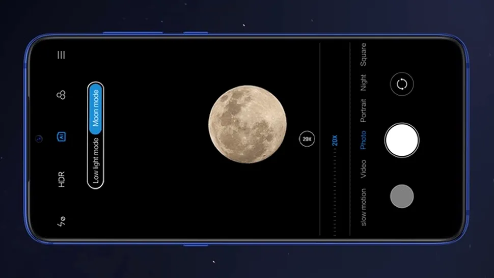 Xiaomi „copiază” modul de fotografiere pentru Lună de pe Huawei P30 Pro pe Mi 9