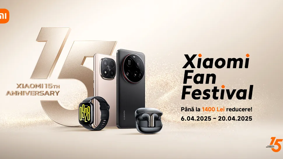 Xiaomi Fan Festival 2025: Sărbătorește tehnologia și culoarea cu oferte unice