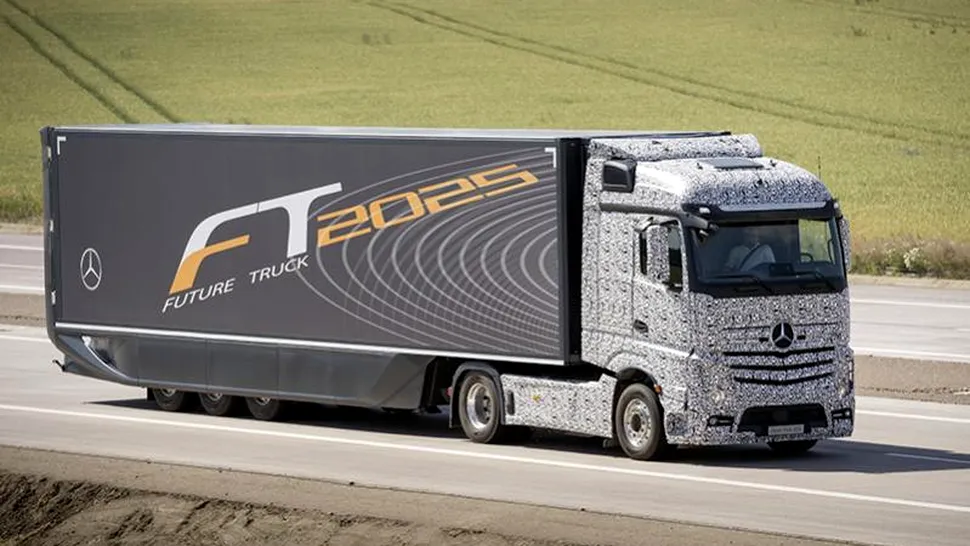 Camioane echipate cu funcţie de pilot automat, testate pe autostrăzile din Germania