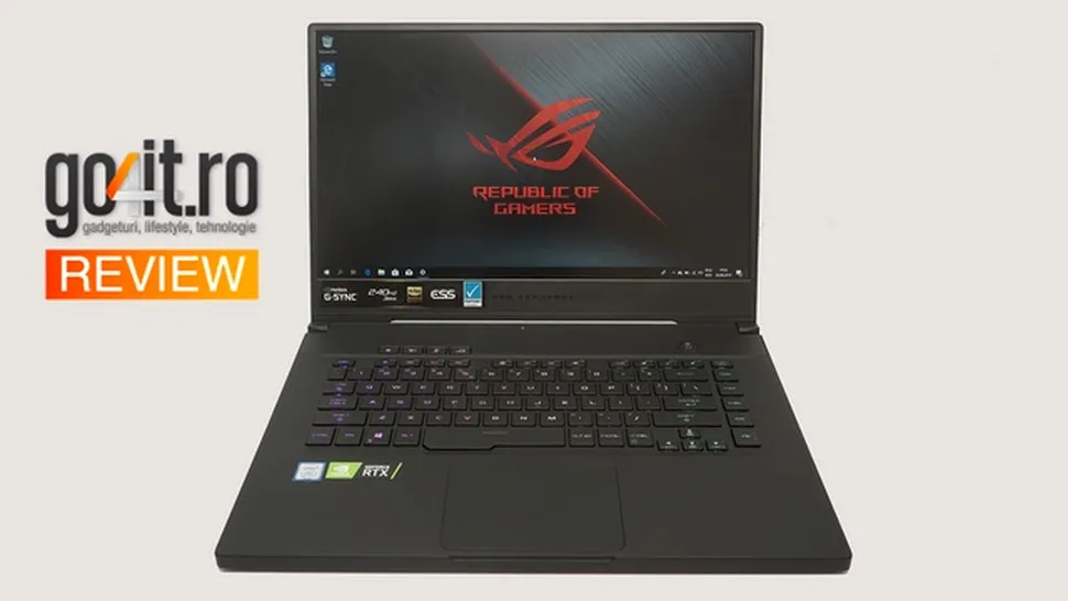 ASUS ROG Zephyrus GX502G review: un laptop de gaming performant, chiar portabil