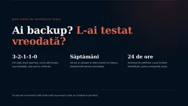 Ai backup, dar l-ai testat vreodată? Ce află companiile abia după un atac ransomware (P)