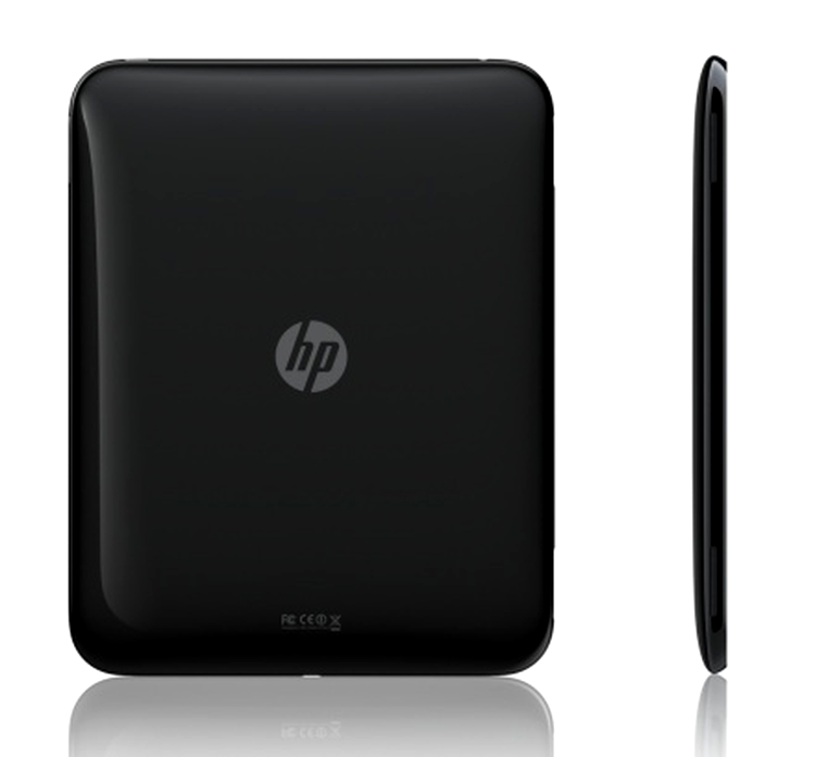 HP TouchPad - carcasa lucioasă din plastic negru