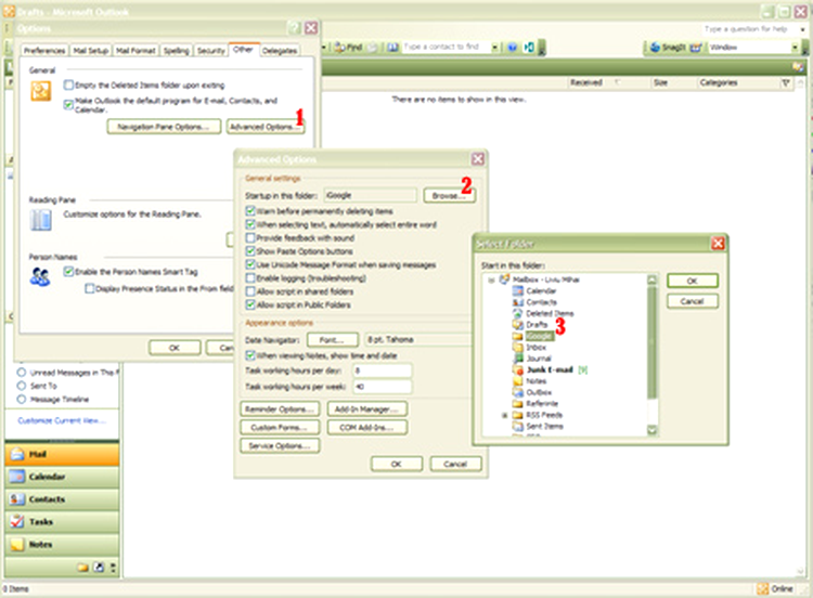 Outlook iGoogle