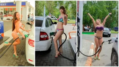 Cum să faci un PR Stunt de succes: Oferi un plin de combustibil oricui apare îmbrăcat în bikini şi cu tocuri la pompă, inclusiv bărbaţilor