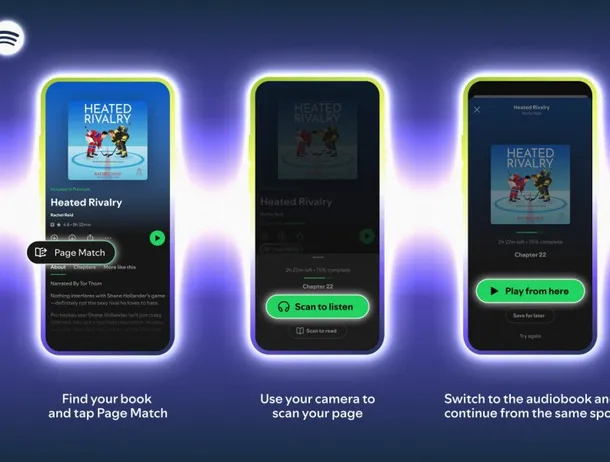 Spotify lansează oficial Page Match, funcția care sincronizează audio books, ebooks și cărțile tipărite
