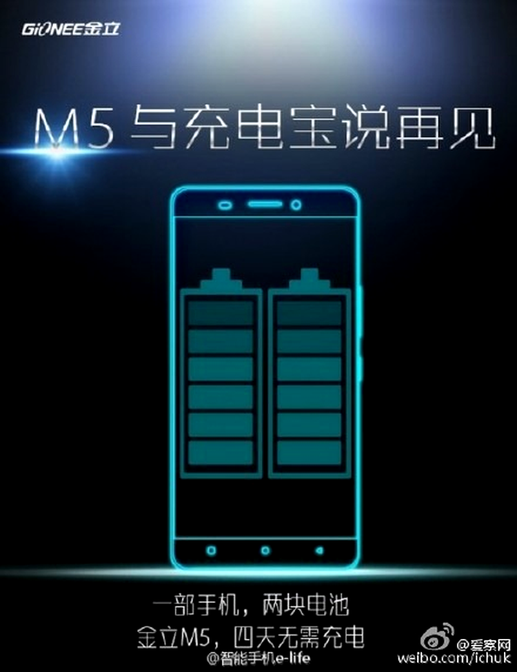 Gionee M5, un smartphone cu două baterii garanta pentru 4 zile de folosire intensivă